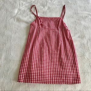Urban outfitters red gingham mini dress
